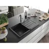 Mexen Bruno 1 Becken-Granitspüle mit Abtropffläche und Produktbild-Vorschau 2