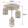 MasterLED Deckenleuchte Elen 3-flammig E27 beige-gold Produktbild-Vorschau 5