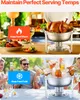 VEVOR Hot Pot Buffet-Speisenwärmer, runder Produktbild-Vorschau 3