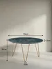 Technisches Maßbild des runden Couchtisches, das seine exakten Abmessungen zeigt: 70 cm Durchmesser, 35 cm Höhe und 1,5 cm Plattenstärke._#sku_SAFWL7.211# Produktbild-Vorschau