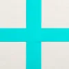 A close-up, top-down view of a turquoise ribbon forming a cross shape on a white surface. Náhľad obrázku produktu