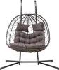 Fauteuil suspendu double 'Skense' avec support et coussin Voir les images du produit 6