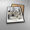 Gerahmtes Poster - Schwarzer Rahmen - Rudel Wölfe Winter - Produktbild-Vorschau 3