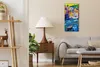 Leinwand Uhr Küche Wohnzimmer Bild 30x60 Italien Stadt Produktbild-Vorschau 3