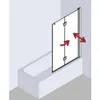 Kermi LI2PR100151PK Faltwand Liga 2PR 1000x Produktbild-Vorschau 2
