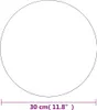 vidaXL Bezrámové zrkadlo Round 30 cm Glass Náhľad obrázku produktu 5