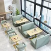 Interior of a cafe or restaurant with seating. Voir les images du produit