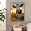 MuchoWow® - Leinwandbilder - Kuh - Wiese - Tierportrait - Produktbild-Vorschau 2