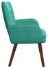 vidaXL 2-Sitzer Sofa Türkis 115 x 61 x 87 cm Samt Produktbild-Vorschau 5