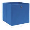 vidaXL Boîtes de rangement 4 pcs. Bleu 32x32x32 cm Tissu Voir les images du produit 6