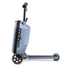 A light blue three-wheeled scooter with a built-in suitcase, shown from the side against a white background. Produktbild-Vorschau