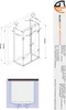 Glaswerk Westfalen- Emma 75x100x75x180cm U Duschkabine Gold Produktbild-Vorschau 3