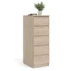 Commode Nada 5 tiroirs finition hickory. Voir les images du produit 7