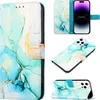 iPhone 15 Pro Hülle, Marmor Motiv Kunstleder Tasche Wallet Produktbild-Vorschau 1