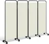 Izrielar Paravent na kolieskach 4-dielny Béžový 228x180 cm Náhľad obrázku produktu 9