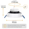 SSC-LUXon 6x Smart LED Einbaustrahler MATAPO Spot mit LED Produktbild-Vorschau 7