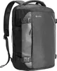 A black Tomtoc Navigator-T66 40L travel laptop backpack is shown from the front. Produktbild-Vorschau