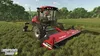 A farming simulator game scene with a combine harvester in a field. Produktbild-Vorschau
