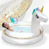 ONBEST Einhorn Planschbecken XXL mit Flick Set | Aufblasbar Produktbild-Vorschau 1