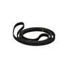 A black drive belt coiled on a white background. Produktbild-Vorschau