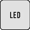 A light gray square with rounded corners containing the text "LED" in black capital letters. Náhľad obrázku produktu