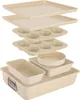 NutriChef 8-teiliges stapelbares Backformen-Set Produktbild-Vorschau 1