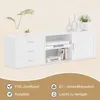 HOMAVO Meuble TV 160 cm - Meuble de salon moderne avec 3 Voir les images du produit 6