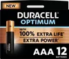 A product package for Duracell Optimum AAA batteries. Produktbild-Vorschau