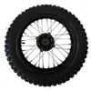 Dirtbike Komplettrad Pitbike Stahlfelge Ersatzreifen hinten Produktbild-Vorschau 2