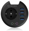 RaidSonic ICY BOX Tisch-Hub, 4x USB-A 3.0, Audio, Schuko Produktbild-Vorschau 5
