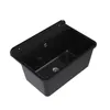 A black sink basin is shown against a white background. Produktbild-Vorschau