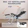MEULBATY Klappstuhl Klappbar Gartenliege mit Polster Produktbild-Vorschau 7
