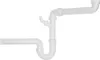 Raumspar-Röhrensiphon 1 1/2 " mit einem Geräteanschluss und Produktbild-Vorschau 1