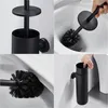 Auralum Edelstahl Toilettenbürste, schwarze Klobürste mit Produktbild-Vorschau 4