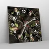 Wanduhr - Quadrat - Glasuhr - Äthiopien Ritual Stamm - Produktbild-Vorschau 4