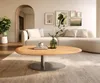 DELIFE Couchtisch Edge Oval 140x75 cm Eiche Natur Runde Produktbild-Vorschau 1