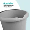 Eimer - Anthrazit  1 Stück Haushaltseimer, 5 Liter, in Produktbild-Vorschau 6