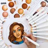 Brush & Chisel dwustronne markery alkoholowe OHUHU, 36szt Podgląd zdjęcia produktu 9