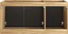 Waschtisch 3-türig in Eiche mit schwarz, LONDON-56-BLACK, Produktbild-Vorschau 6