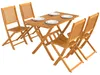 Zestaw ogrodowy Outsunny z drewna akacjowego, 5-częściowy Podgląd zdjęcia produktu 1