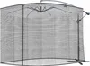 A mosquito net designed to enclose a large outdoor umbrella, shown set up on a white background. Anteprima dell’immagine prodotto