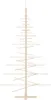 vidaXL Arbre de Noël en bois à décorer 180 cm Pin massif Voir les images du produit 4