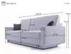 MOEBLO Schlafsofa CALIFORNIA – Sofa aus Samtstoff Couch für Produktbild-Vorschau 7