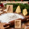 Weihnachts-Keksformen 2er-Pack, 3D Holzbackformen, DIY Produktbild-Vorschau 7