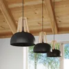 Závesné svietidlo CASCO čierne/prírodné drevo 1xE27 15W Náhľad obrázku produktu 8