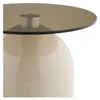 Beistelltisch Ravello aus Glas Ø40cm - Beige Produktbild-Vorschau 7
