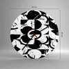 Wanduhr - Rund - Glasuhr - Abstraktion modern - 40x40cm - Produktbild-Vorschau 3