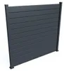 VANO 4 m H. 180 cm Grauer Lamellenzaun aus Aluminium Produktbild-Vorschau 5