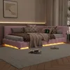 MODFU Tagesbett Polsterbett 90x200cm mit LED und Produktbild-Vorschau 7