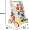 Cube éducatif en bois 6en1 pour poussette Voir les images du produit 38
